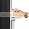 Room divider retractable screen 300x160 cm windbreak windshield black for outdoor and indoor use