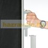 Room divider retractable screen 300x160 cm windbreak windshield black for outdoor and indoor use