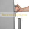 Paraván térelválasztó tört fehér 300x180 cm narancs kihúzható vízlepergető szövet szélfogó szélvédő 