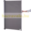 Térelválasztó kihúzható paraván 300x200 cm vízlepergető szövet szélfogó szélvédő világos szürke szín kültéri és beltéri használatra 