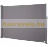 Térelválasztó kihúzható paraván 300x200 cm vízlepergető szövet szélfogó szélvédő világos szürke szín kültéri és beltéri használatra 