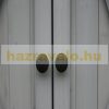 Small garden shed 2-door tool room made of lacquered pine wood 110x55x117 cm