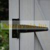 Small garden shed 2-door tool room made of lacquered pine wood 110x55x117 cm