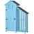Kerti kisház kék fa szerszámos kisház tűzifa tároló bitumen tetővel 130x54,5x180 cm