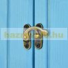 Garden shed blue wooden tool shed firewood storage with bitumen roof 130x54.5x180 cm
