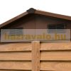 Garden shed with wood-effect anodized tool storage 152x235.7x208.7 cm