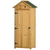 Small garden house, wooden tool room with bitumen roof, 190x79x49 cm