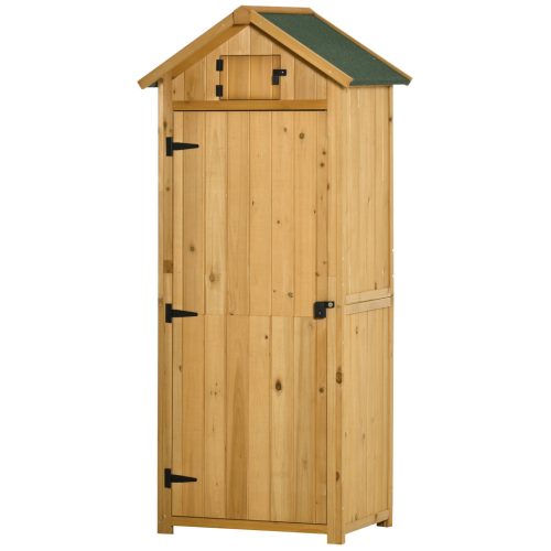 Small garden house, wooden tool room with bitumen roof, 190x79x49 cm