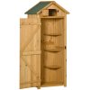 Small garden house, wooden tool room with bitumen roof, 190x79x49 cm