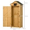 Small garden house, wooden tool room with bitumen roof, 190x79x49 cm