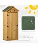 Small garden house, wooden tool room with bitumen roof, 190x79x49 cm