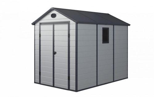 Garden house, plastic tool house, light gray small house 188x225x278 cm G21 PAH 523