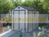 Garden house, plastic tool house, light gray small house 188x225x278 cm G21 PAH 523