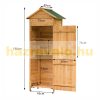 Small garden house, wooden tool room with bitumen roof, 190x79x49 cm