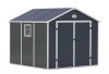 Garden house, plastic tool house, gray small house 241x238x278 cm G21 PAH 670