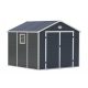 Garden house, plastic tool house, gray small house 241x238x278 cm G21 PAH 670