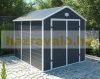 Garden house, plastic tool house, gray small house 241x238x278 cm G21 PAH 670