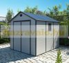 Garden house, plastic tool house, light gray small house 241x238x278 cm G21 PAH 670