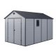 Garden house, plastic tool house, light gray small house 241x238x366 cm G21 PAH 882