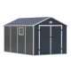 Garden house, plastic tool house, gray small house 241x366x238 cm G21 PAH 882