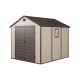 Garden house, plastic tool house, beige small house 241x238x278 cm G21 PAH 670