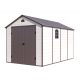 Garden house, plastic tool house, beige small house 241x238x366 cm G21 Boston 882