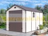 Garden house, plastic tool house, beige small house 241x238x366 cm G21 Boston 882