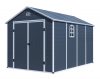 Garden house, plastic tool house, gray small house 241x238x366 cm G21 Boston 882