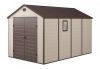 Garden house, plastic tool house, beige small house 241x238x366 cm G21 PAH 882