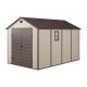 Garden house, plastic tool house, beige small house 241x238x366 cm G21 PAH 882