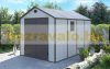 Garden house, plastic tool house, beige small house 241x238x366 cm G21 PAH 882