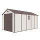 Garden house, plastic tool house, beige small house 241x238x456 cm G21 Boston 1104