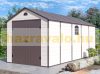 Garden house, plastic tool house, beige small house 241x238x456 cm G21 Boston 1104