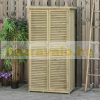 Garden shed wooden cabinet tool shed with bitumen roof, lattice door 87x46.5x160 cm