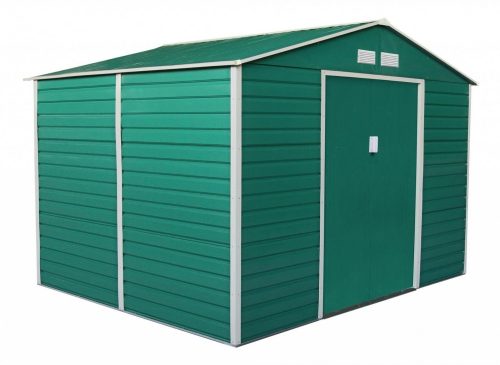 Garden house, steel tool house 277x198x191 cm green G21 GAH 529