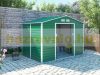 Garden house, steel tool house 277x198x191 cm green G21 GAH 529
