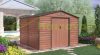 Garden house, steel tool house, wood effect small house 277x198x255 cm brown G21 GAH 706