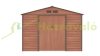 Garden house, steel tool house, wood effect small house 277x198x255 cm brown G21 GAH 706