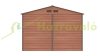 Garden house, steel tool house, wood effect small house 277x198x255 cm brown G21 GAH 706