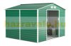 Garden house, steel tool house 277x198x255 cm green G21 GAH 706