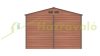 Garden house, steel tool house, wood effect small house 277x198x319 cm brown G21 GAH 884