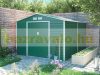 Garden house, steel tool house 277x198x319 cm green G21 GAH 884