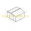 Garden house, steel tool house 340x198x319 cm green G21 GAH 1085