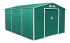 Garden house, steel tool house 340x198x382 cm green G21 GAH 1300