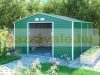 Garden house, steel tool house 340x198x382 cm green G21 GAH 1300