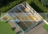 Garden house, steel tool house 340x198x382 cm green G21 GAH 1300