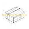 Garden house, steel tool house 340x198x382 cm green G21 GAH 1300