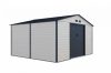 Garden house, steel tool house 340x205x319 cm beige and gray G21 GAH 1085