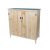 Szerszámos kisház fa szekrény, kerti szekrény tároló 120x115x55 cm natúr barna