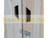 Tool shed wooden cabinet, garden cabinet storage 120x115x55 cm natural brown